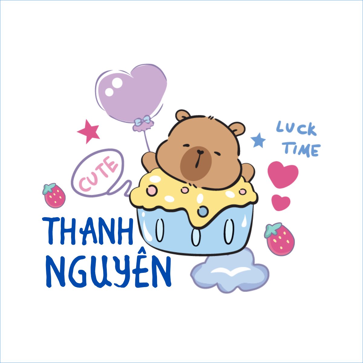 Mẫu Túi canvas Capybara, chuột lang nước, trending, hot, viral, xu hướng, thịnh hành — LayerPic