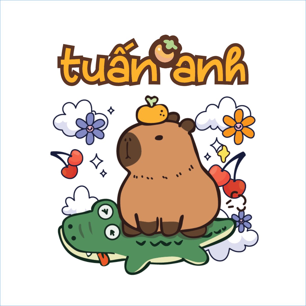 Mẫu Túi canvas Capybara, chuột lang nước, trending, hot, viral, xu hướng, thịnh hành — LayerPic