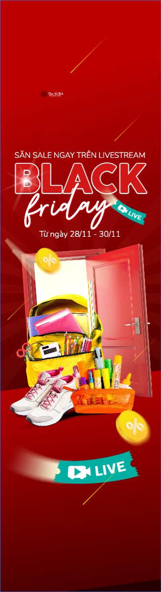 Mẫu Cờ phướn Black friday dụng cụ học tập — LayerPic