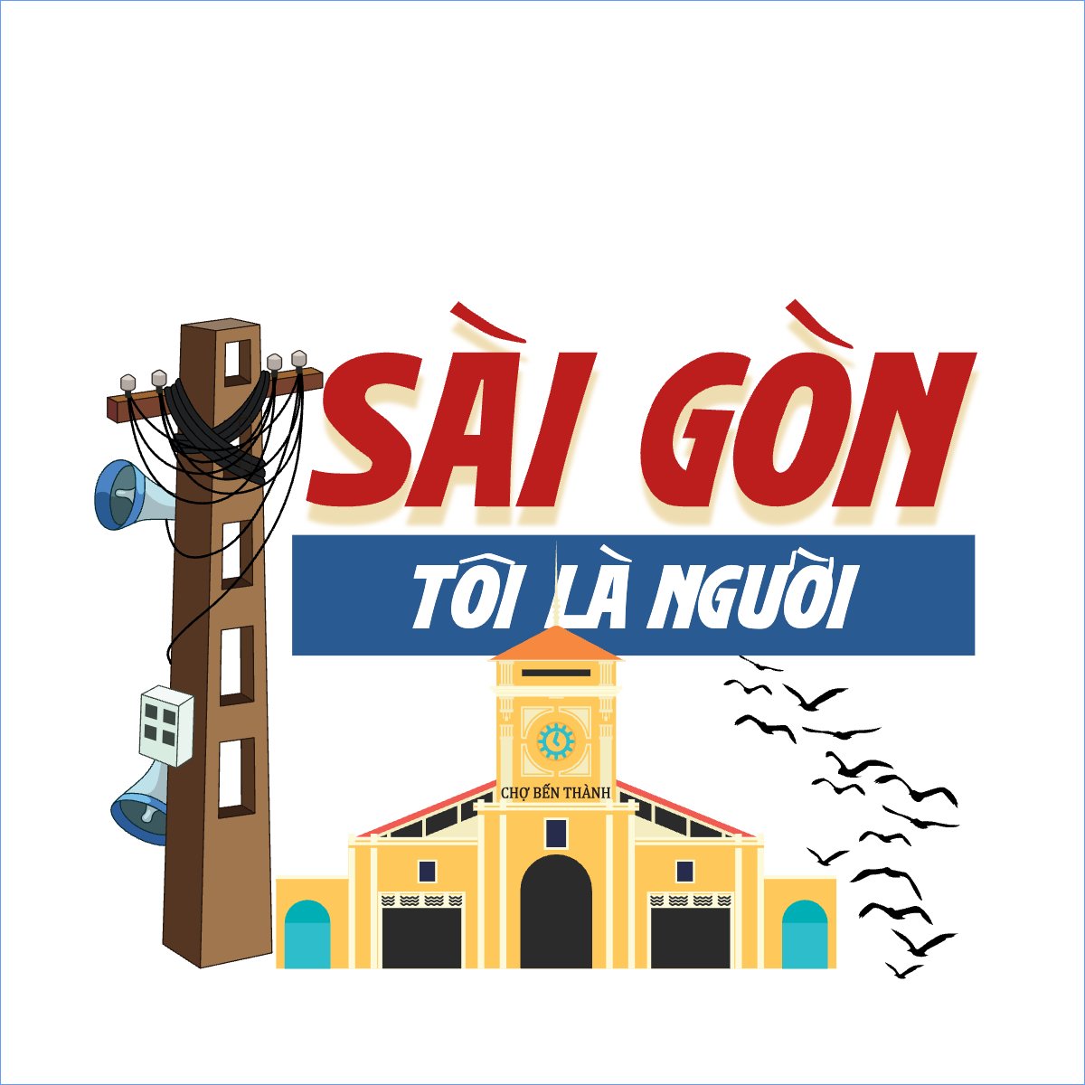 Mẫu Túi canvas Chợ Bến Thành, Hồ Chí Minh, du lịch, travel, tourism, Việt Nam — LayerPic