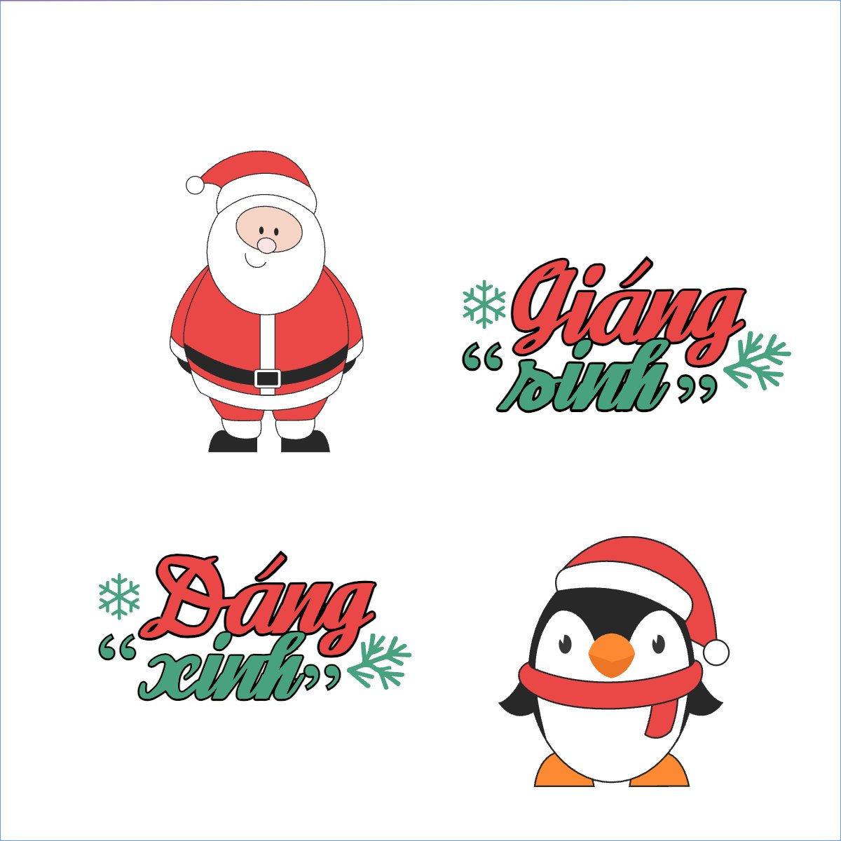 Mẫu Túi canvas Giáng sinh, christmas, sự kiện, event, hội nhóm, team, tập thể — LayerPic