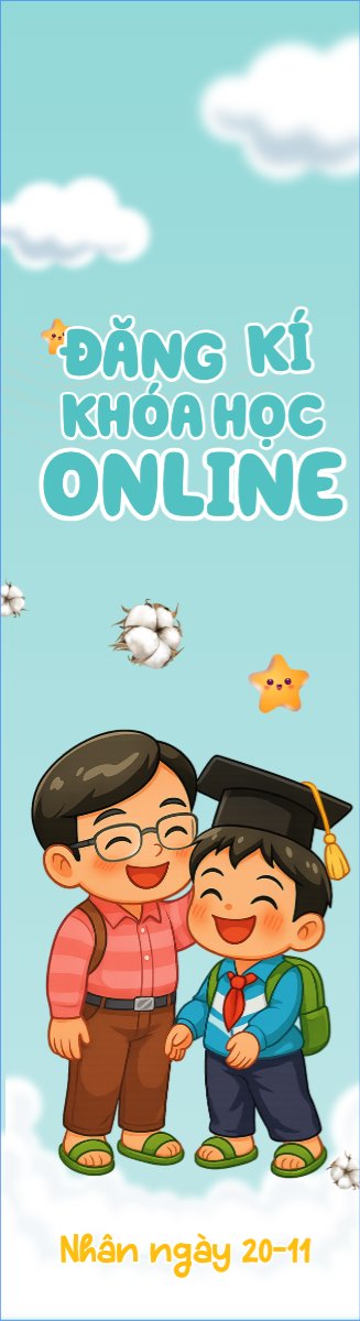 Mẫu Cờ phướn Khóa học online — LayerPic