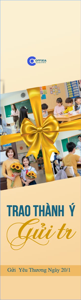 Mẫu Cờ phướn Trao thành ý gửi tri ân — LayerPic