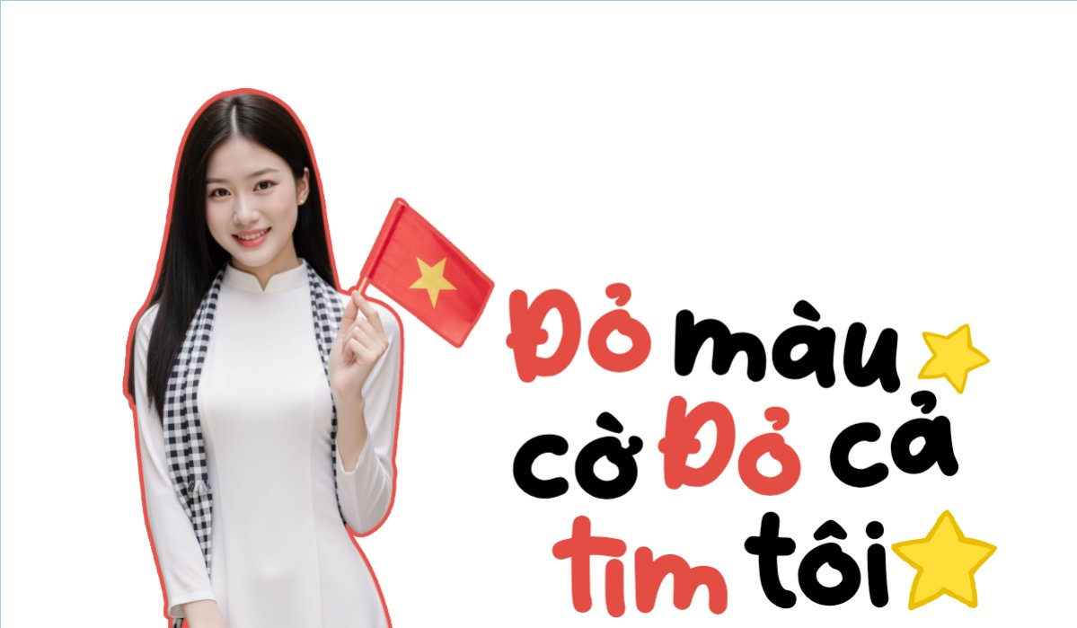 Mẫu Hashtag cầm tay 2/9, Quốc Khánh, lễ hội, Việt Nam, cá nhân, personal style, sự kiện, event, dễ thương, cute — LayerPic