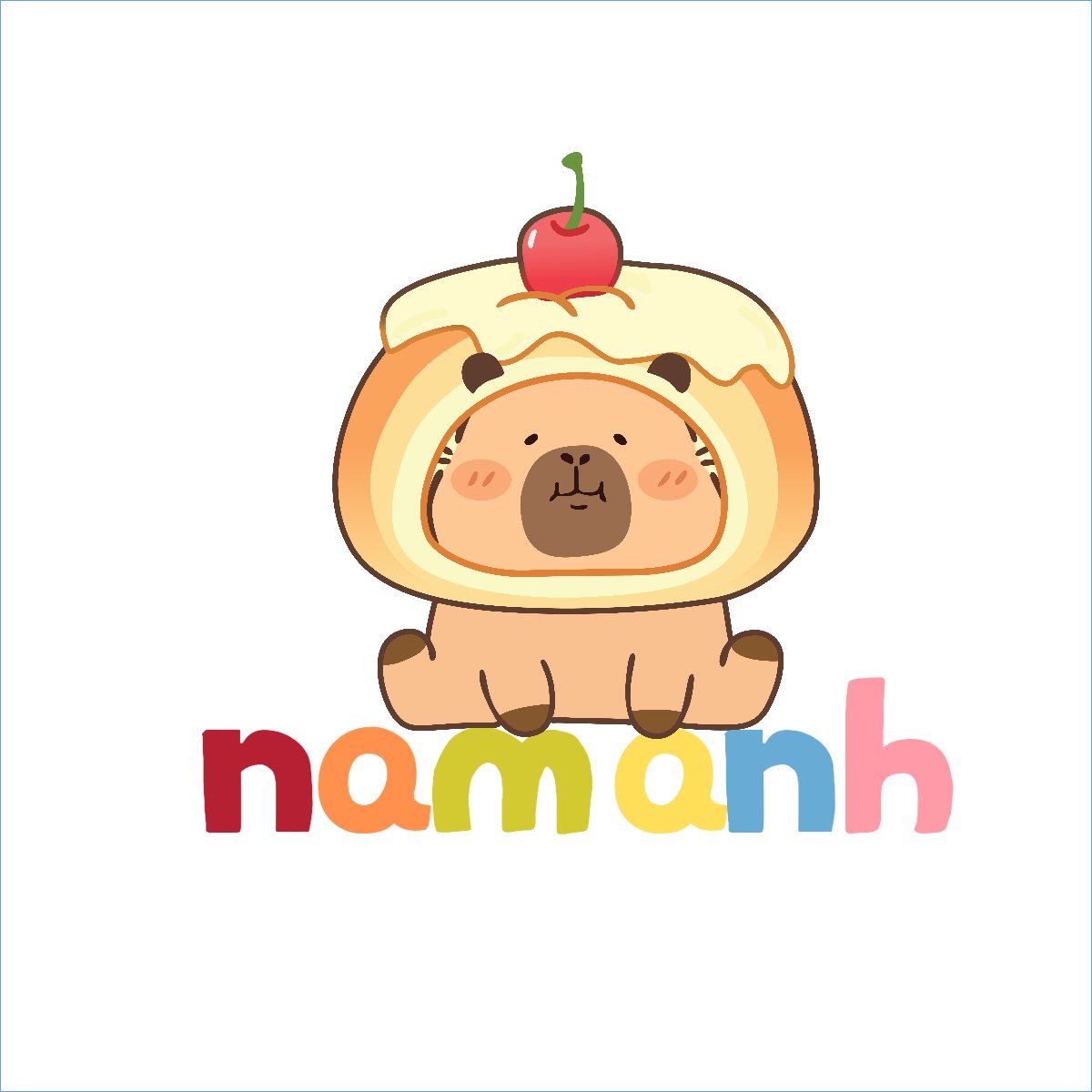 Mẫu Túi canvas Capybara, chuột lang nước, trending, hot, viral, xu hướng, thịnh hành — LayerPic
