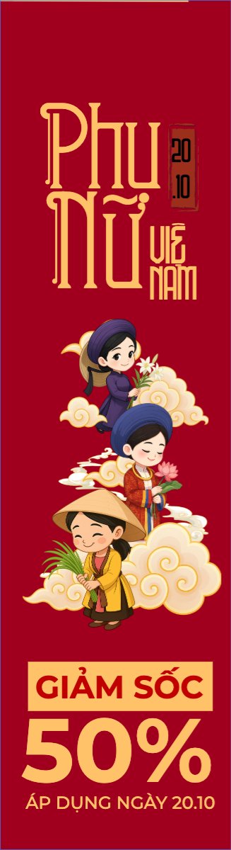 20/10, Ngày phụ nữ Việt Nam, Vietnamese Women's Day, phụ nữ, sự kiện, event, dễ thương, cute, chibi, hoạt hình, cartoon