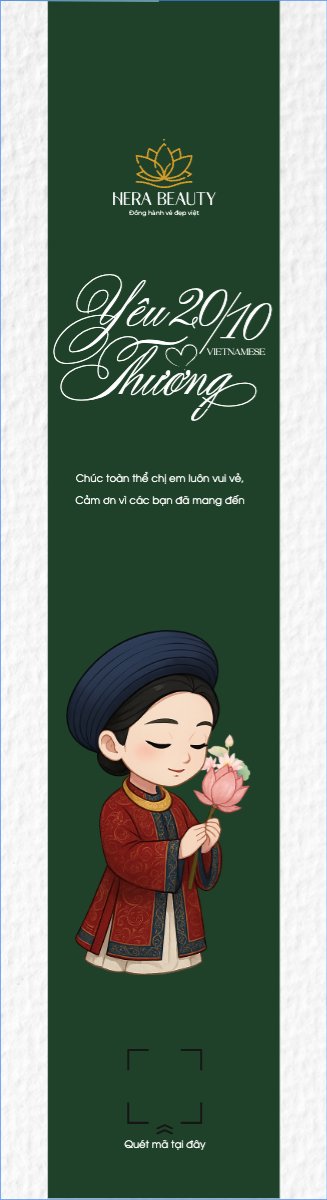 Mẫu Cờ phướn 20/10, Ngày phụ nữ Việt Nam, Vietnamese Women's Day, phụ nữ, sự kiện, event, dễ thương, cute, chibi, hoạt hình, cartoon — LayerPic