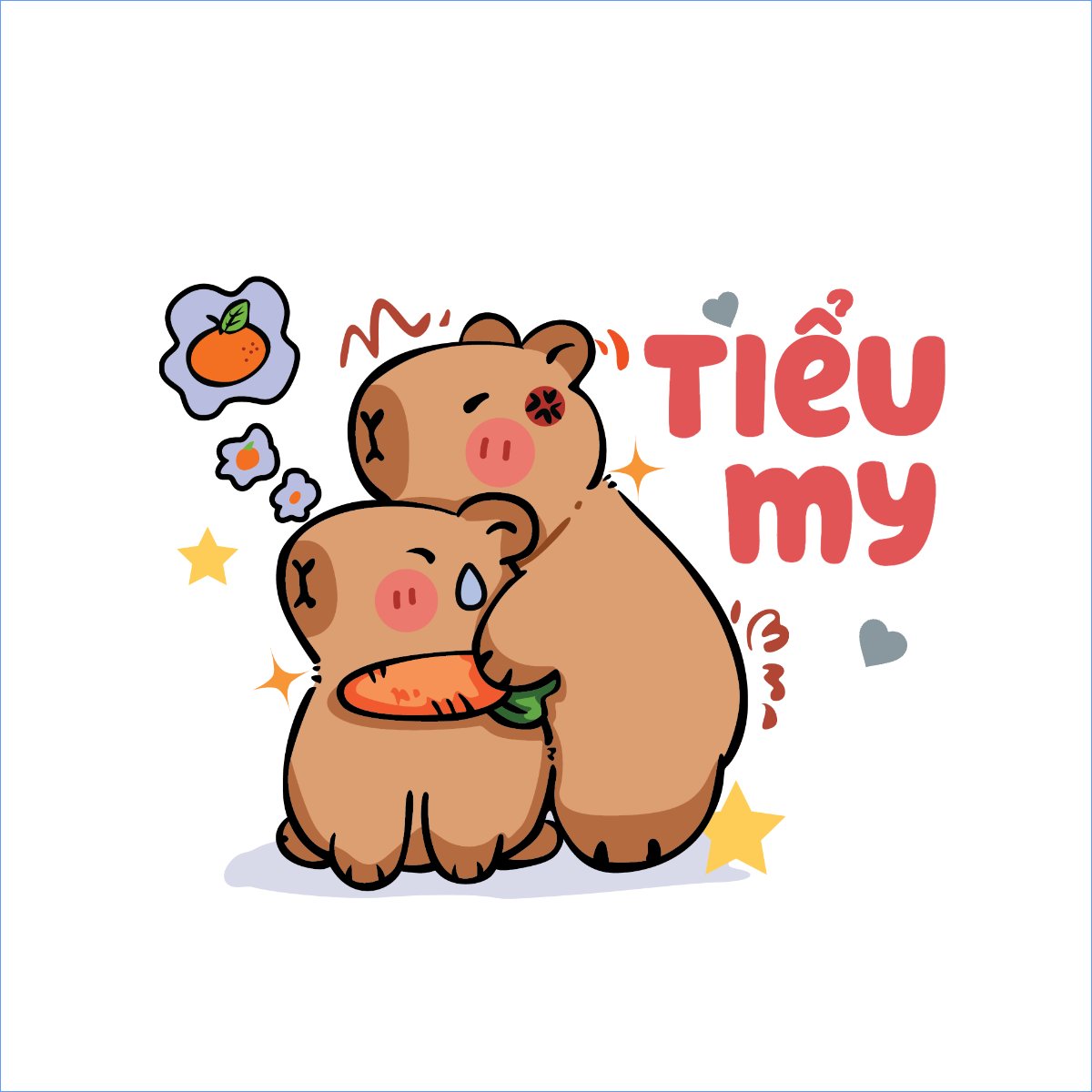 Mẫu Túi canvas Capybara, chuột lang nước, trending, hot, viral, xu hướng, thịnh hành — LayerPic