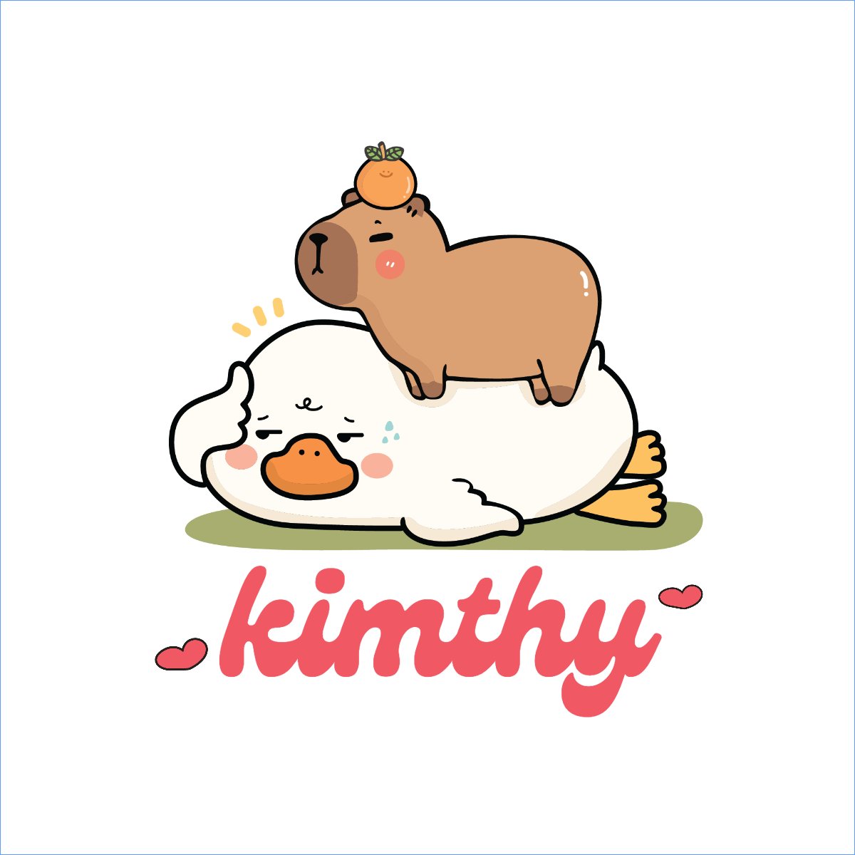 Mẫu Túi canvas Capybara, chuột lang nước, trending, hot, viral, xu hướng, thịnh hành — LayerPic