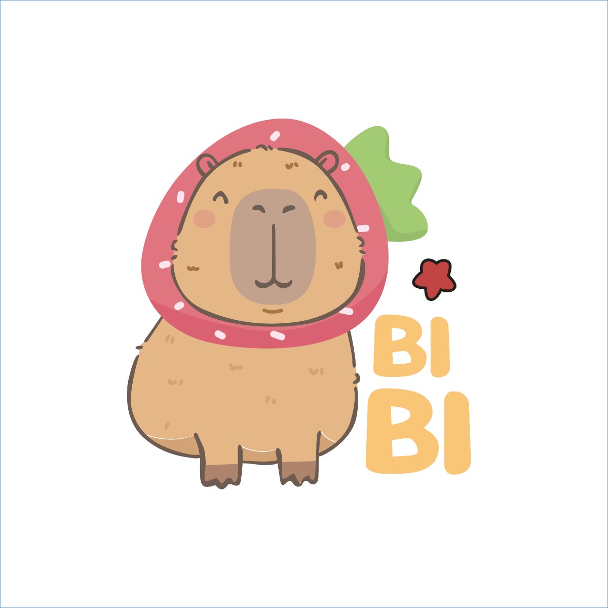 Mẫu Túi canvas Capybara, chuột lang nước, trending, hot, viral, xu hướng, thịnh hành — LayerPic