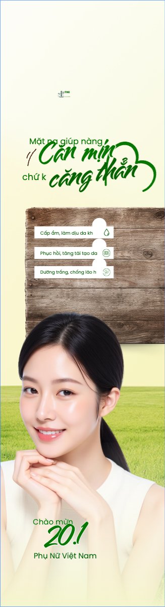 Mẫu Cờ phướn 20/10, Ngày phụ nữ Việt Nam, Vietnamese Women's Day, phụ nữ, sự kiện, event, mỹ phẩm, làm đẹp, beauty, hiện đại, modern — LayerPic