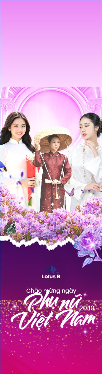 Mẫu Cờ phướn 20/10, Ngày phụ nữ Việt Nam, Vietnamese Women's Day, phụ nữ, sự kiện, event, mỹ phẩm, làm đẹp, beauty, hiện đại, modern — LayerPic