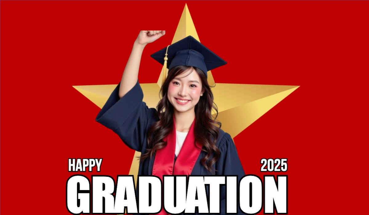 Mẫu Hashtag cầm tay Tốt nghiệp, graduation, giáo dục, education, Việt Nam — LayerPic