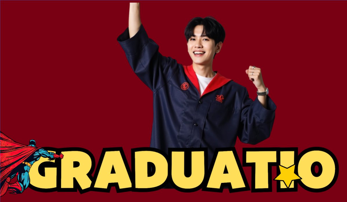 Mẫu Hashtag cầm tay Tốt nghiệp, kỉ yếu, Graduation, yearbook, sự kiện, event, giáo dục, education, superman — LayerPic