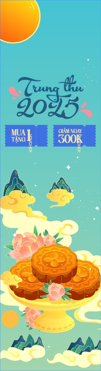Mẫu Cờ phướn Trung thu, Tết Đoàn Viên, mid-autumn festival, sự kiện, event, lễ hội, festival, ẩm thực, food, bánh trung thu, cute, dễ thương — LayerPic