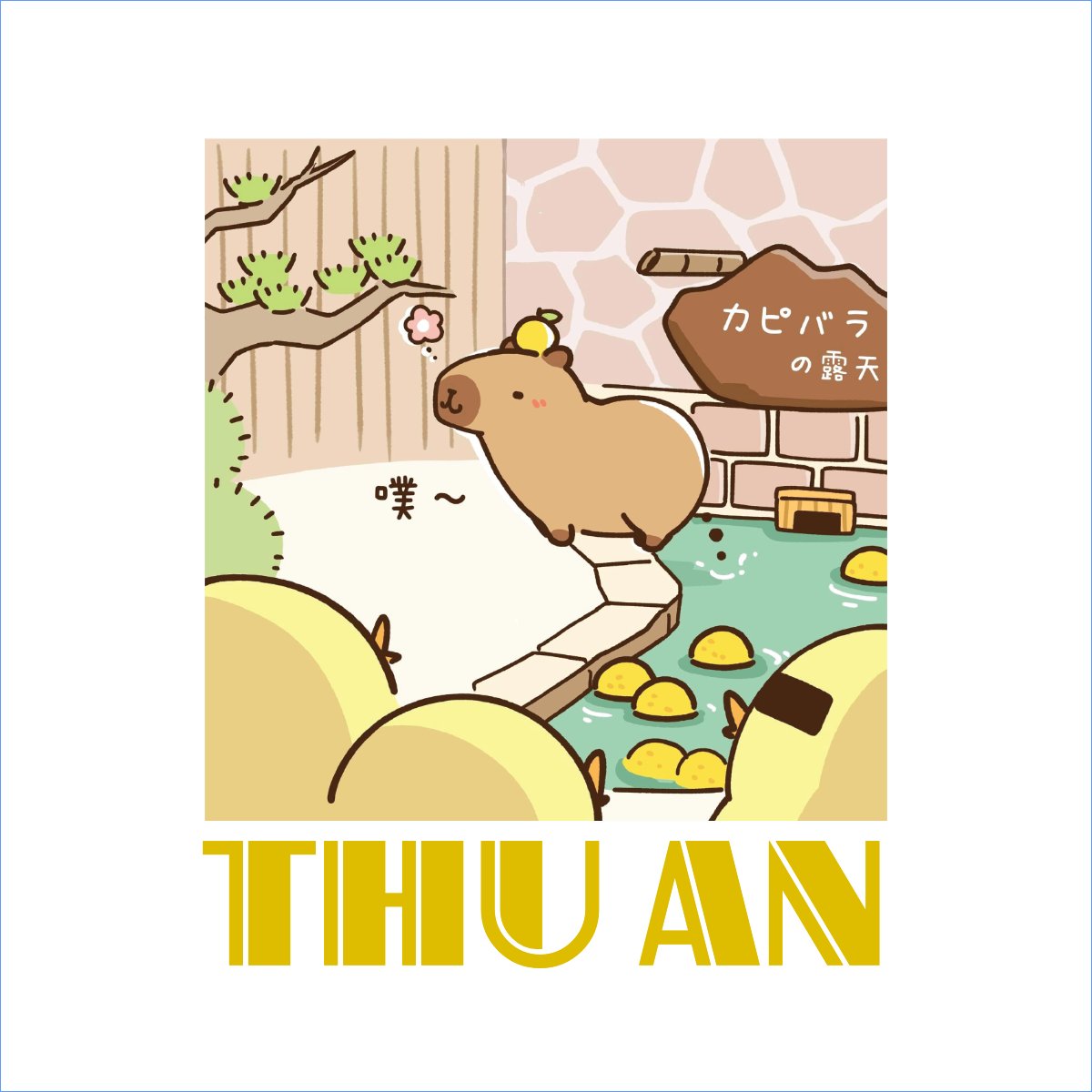 Mẫu Túi canvas Capybara, chuột lang nước, trending, hot, viral, xu hướng, thịnh hành — LayerPic
