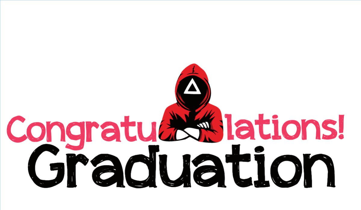 Mẫu Hashtag cầm tay Tốt nghiệp, kỉ yếu, Graduation, yearbook, sự kiện, event, giáo dục, education, squid game — LayerPic