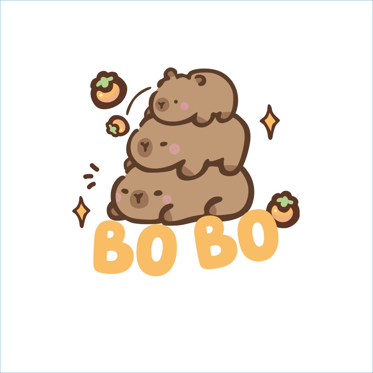 Mẫu Túi canvas Capybara, chuột lang nước, trending, hot, viral, xu hướng, thịnh hành — LayerPic