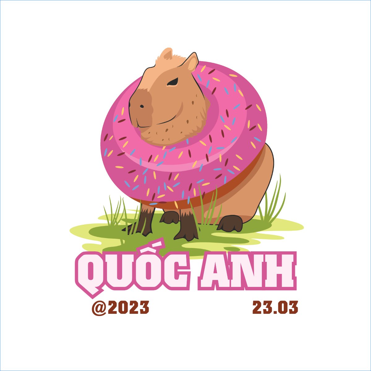 Mẫu Túi canvas Capybara, chuột lang nước, trending, hot, viral, xu hướng, thịnh hành — LayerPic