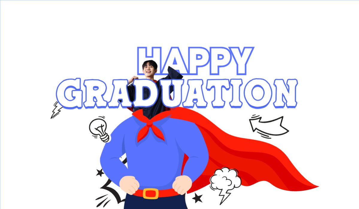 Mẫu Hashtag cầm tay Tốt nghiệp, kỉ yếu, Graduation, yearbook, sự kiện, event, giáo dục, education, superman — LayerPic
