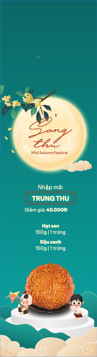 Mẫu Cờ phướn Trung thu, Tết Đoàn Viên, mid-autumn festival, sự kiện, event, lễ hội, festival, ẩm thực, food, bánh trung thu, cute, dễ thương — LayerPic