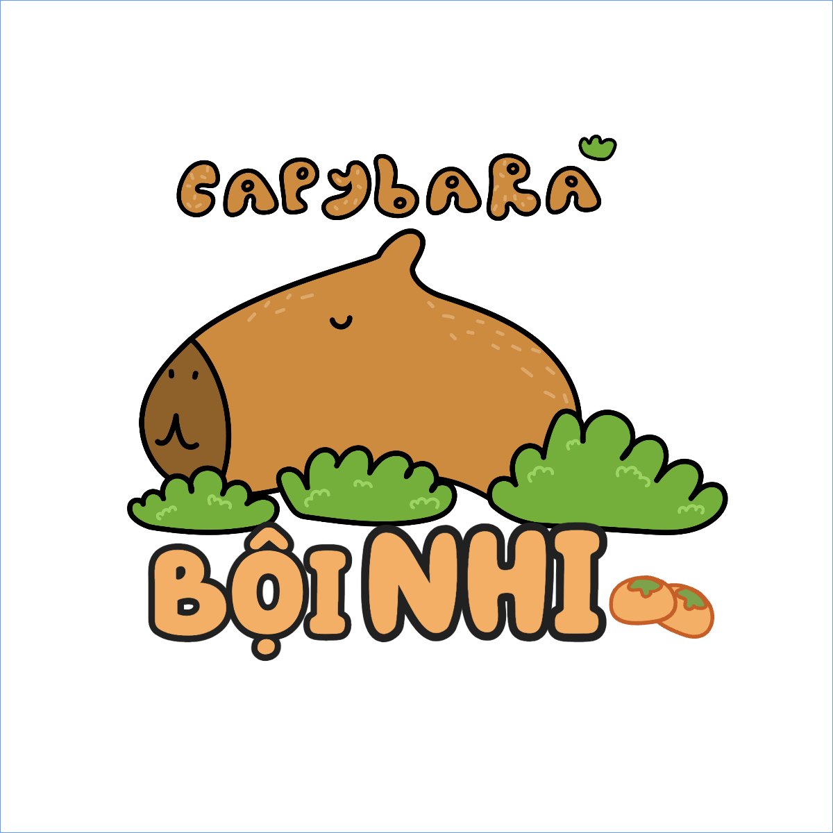 Mẫu Túi canvas Capybara, chuột lang nước, trending, hot, viral, xu hướng, thịnh hành — LayerPic