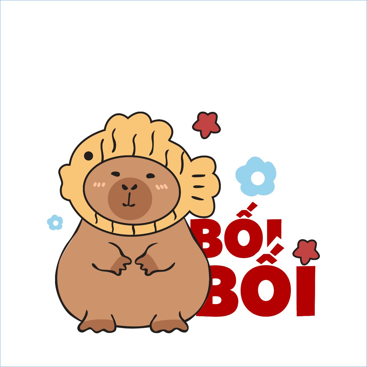 Mẫu Túi canvas Capybara, chuột lang nước, trending, hot, viral, xu hướng, thịnh hành — LayerPic