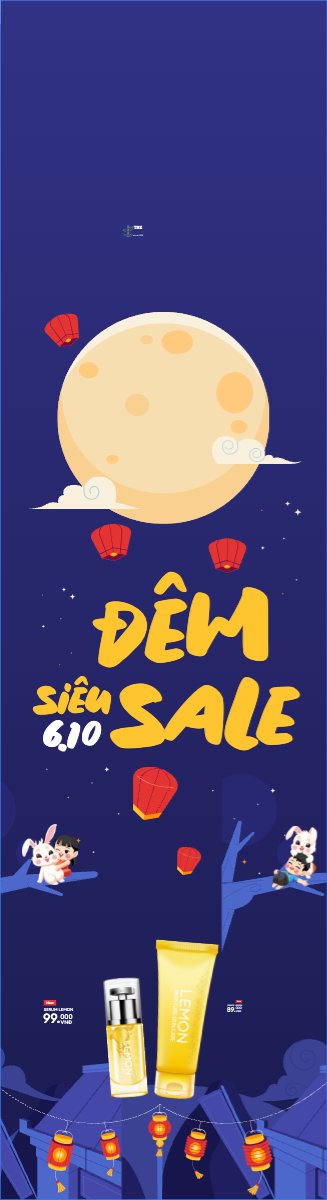Mẫu Cờ phướn Trung thu, Tết Đoàn Viên, mid-autumn festival, sự kiện, event, lễ hội, festival, mỹ phẩm, beauty, làm đẹp, sale, giảm giá, dễ thương, cute — LayerPic