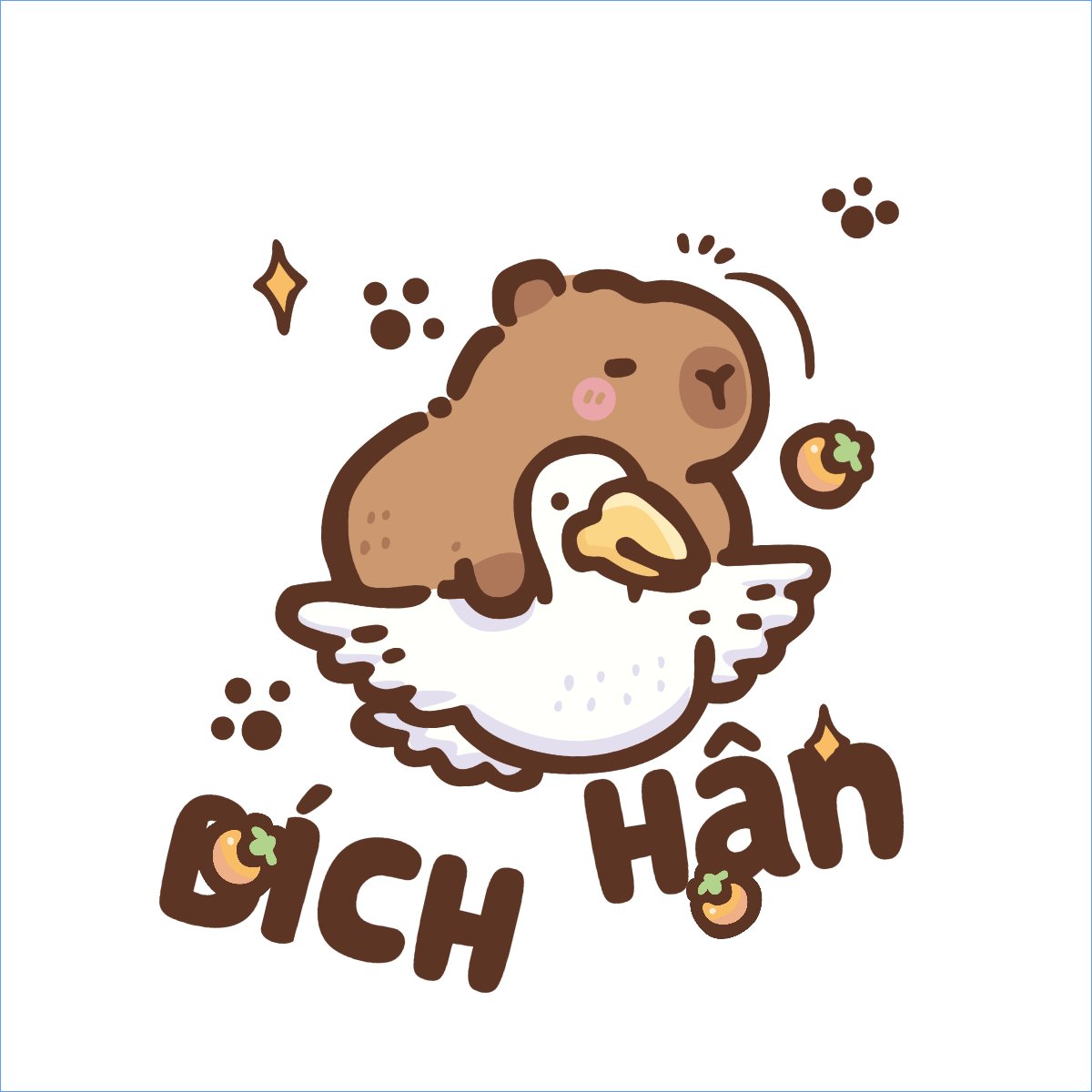 Mẫu Túi canvas Capybara, chuột lang nước, trending, hot, viral, xu hướng, thịnh hành — LayerPic