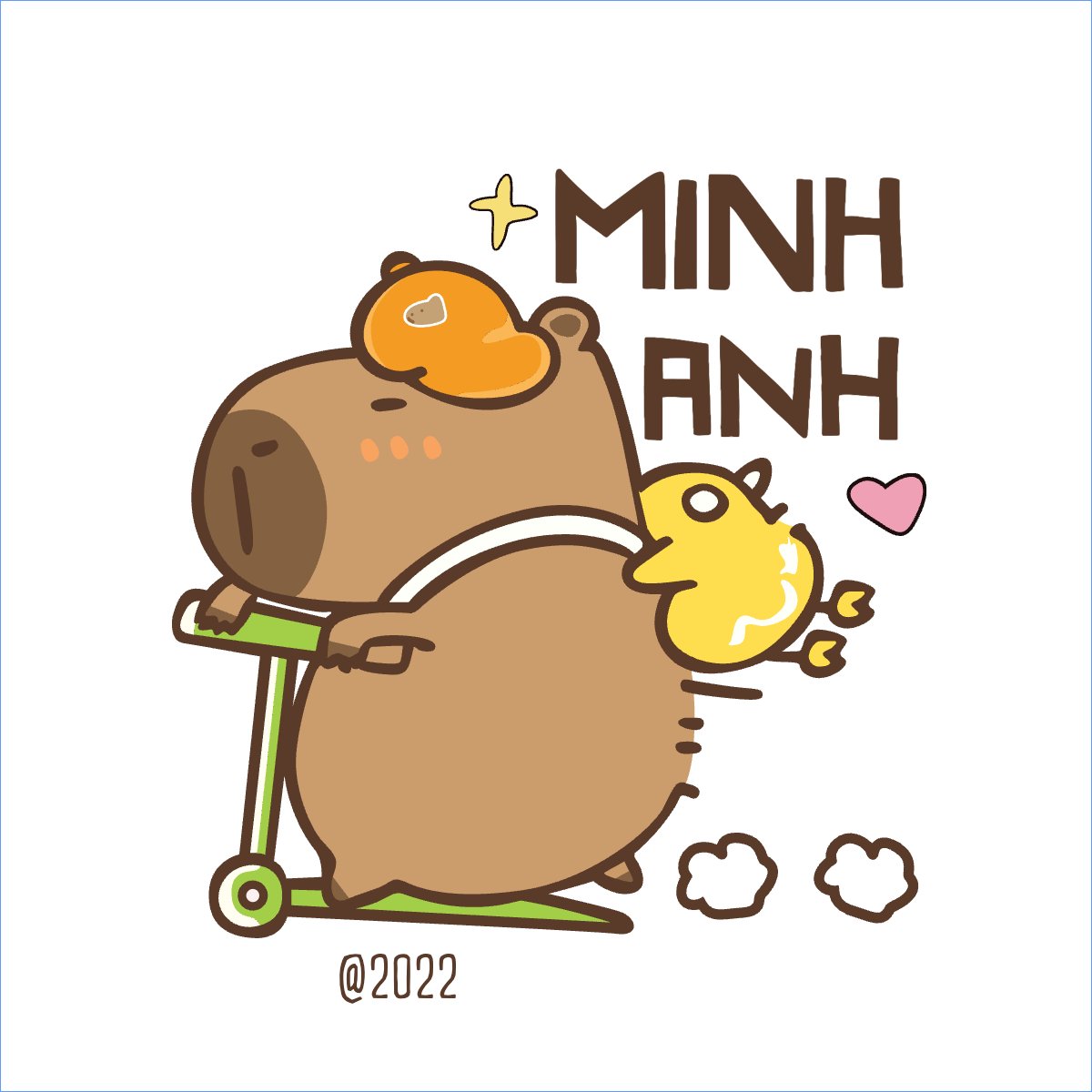 Mẫu Túi canvas Capybara, chuột lang nước, trending, hot, viral, xu hướng, thịnh hành — LayerPic