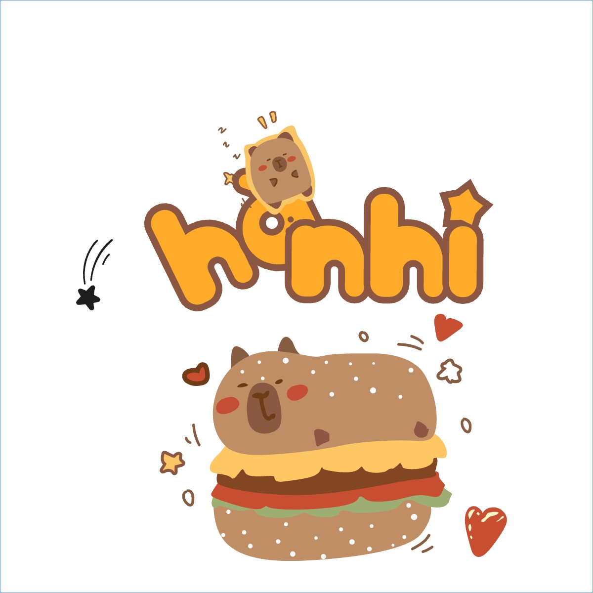 Mẫu Túi canvas Capybara, chuột lang nước, trending, hot, viral, xu hướng, thịnh hành — LayerPic