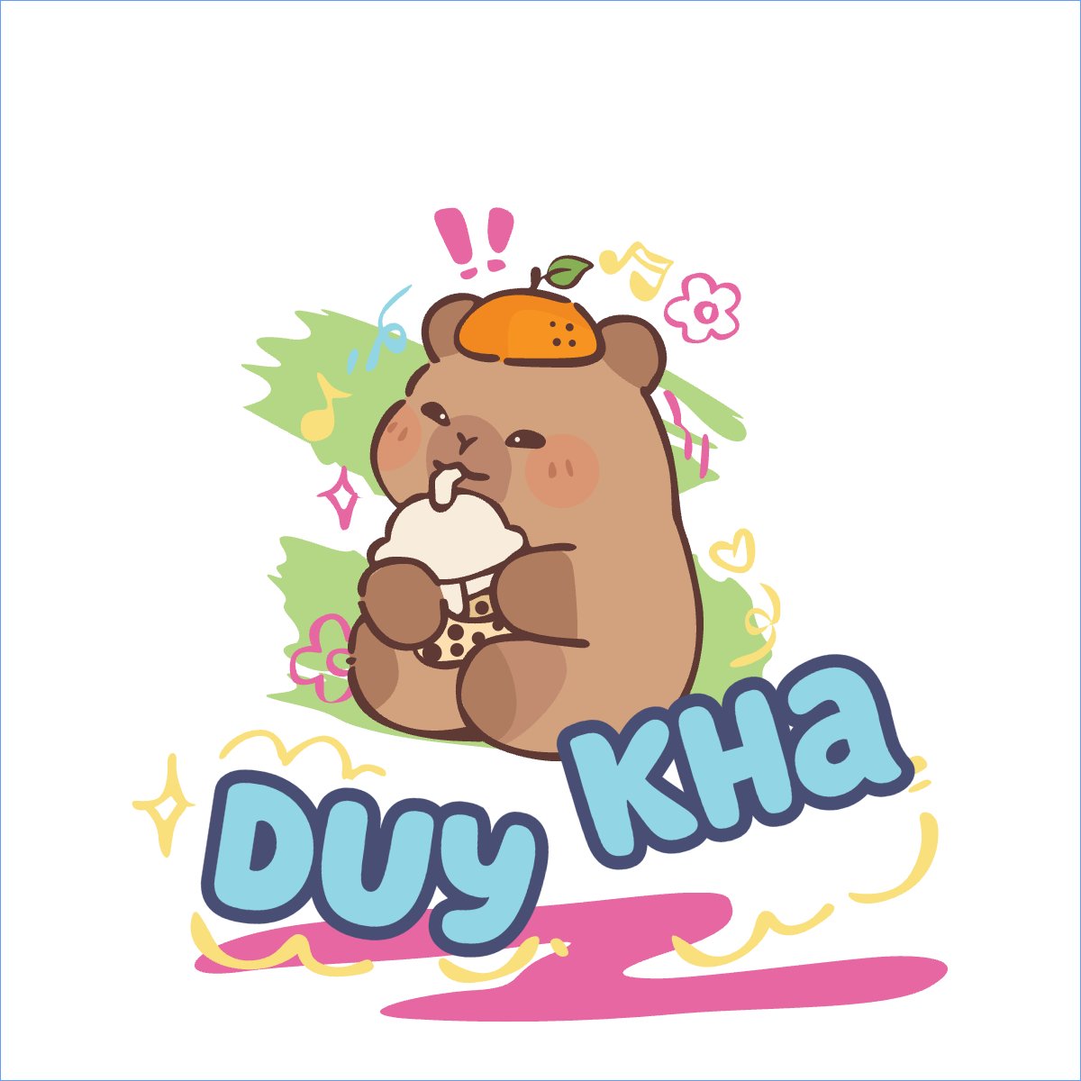 Mẫu Túi canvas Capybara, chuột lang nước, trending, hot, viral, xu hướng, thịnh hành — LayerPic
