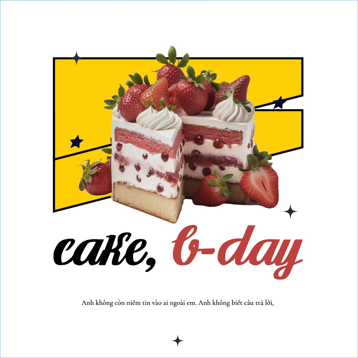 Mẫu Túi canvas Bánh kem, cake, sinh nhật, birthday, sự kiện, event — LayerPic