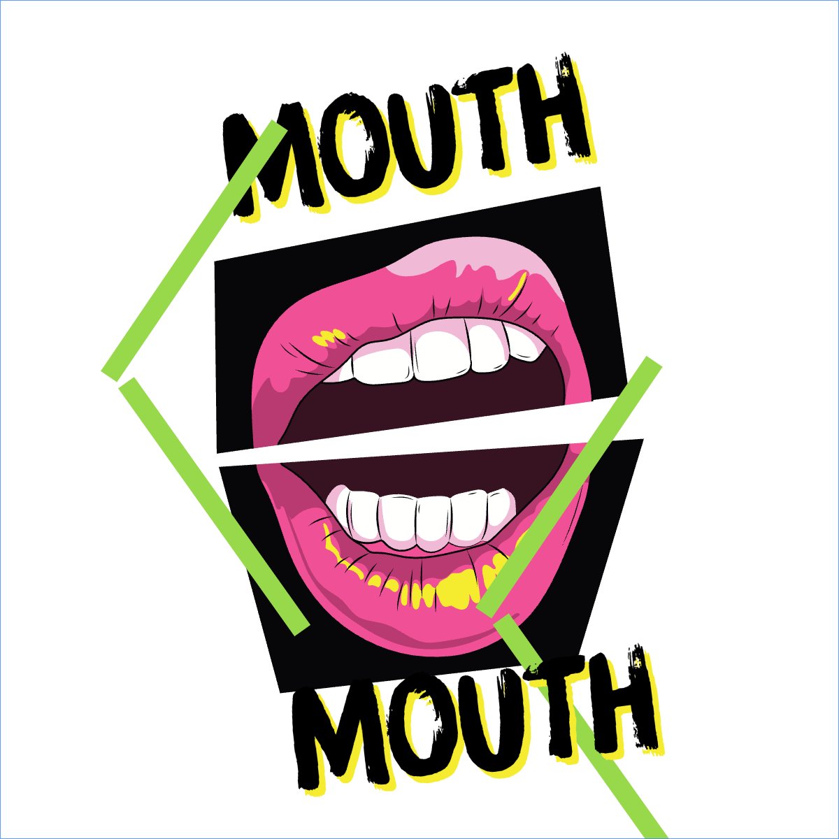 Mẫu Túi canvas Lip, môi, swag ,đường phố, streetwear — LayerPic