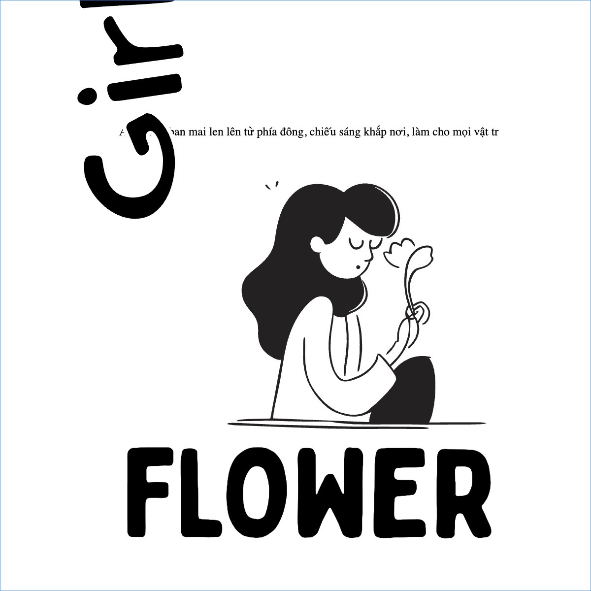 Mẫu Túi canvas Cô gái, girl, cá nhân, nhân vật, personal style, signature — LayerPic