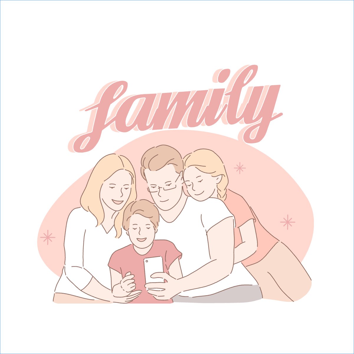 Mẫu Túi canvas Gia đình, family, tình yêu, love — LayerPic