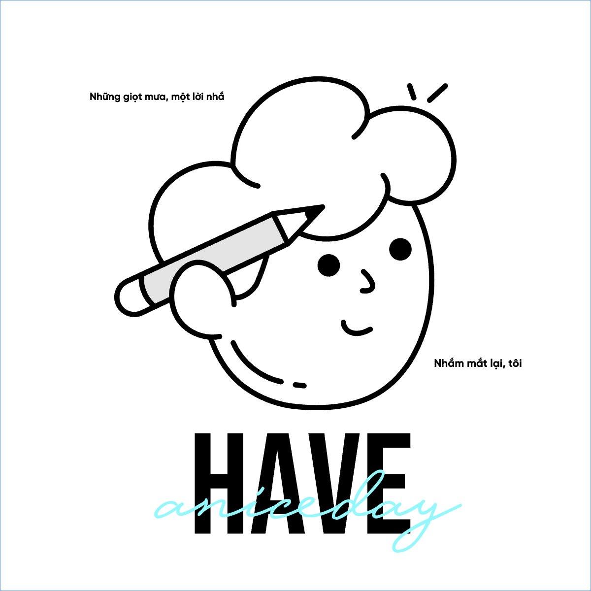 Mẫu Túi canvas Con trai, boy, đơn giản, cá nhân, nhân vật, personal style, signature — LayerPic