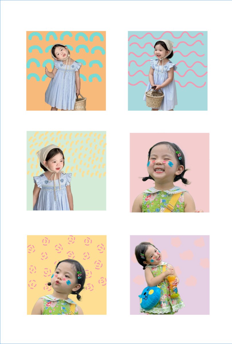 Mẫu Nhãn Sticker Em bé dễ thương — LayerPic