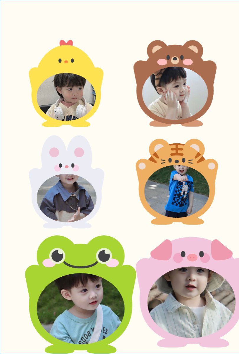 Mẫu Nhãn Sticker Em bé dễ thương — LayerPic