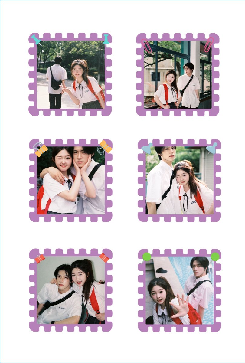 Mẫu Nhãn Sticker Kỉ niệm tình yêu — LayerPic