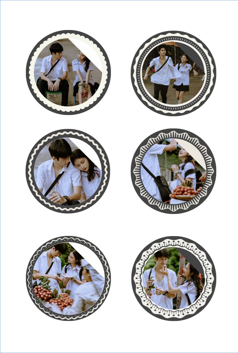 Mẫu Nhãn Sticker Kỉ niệm tình yêu — LayerPic