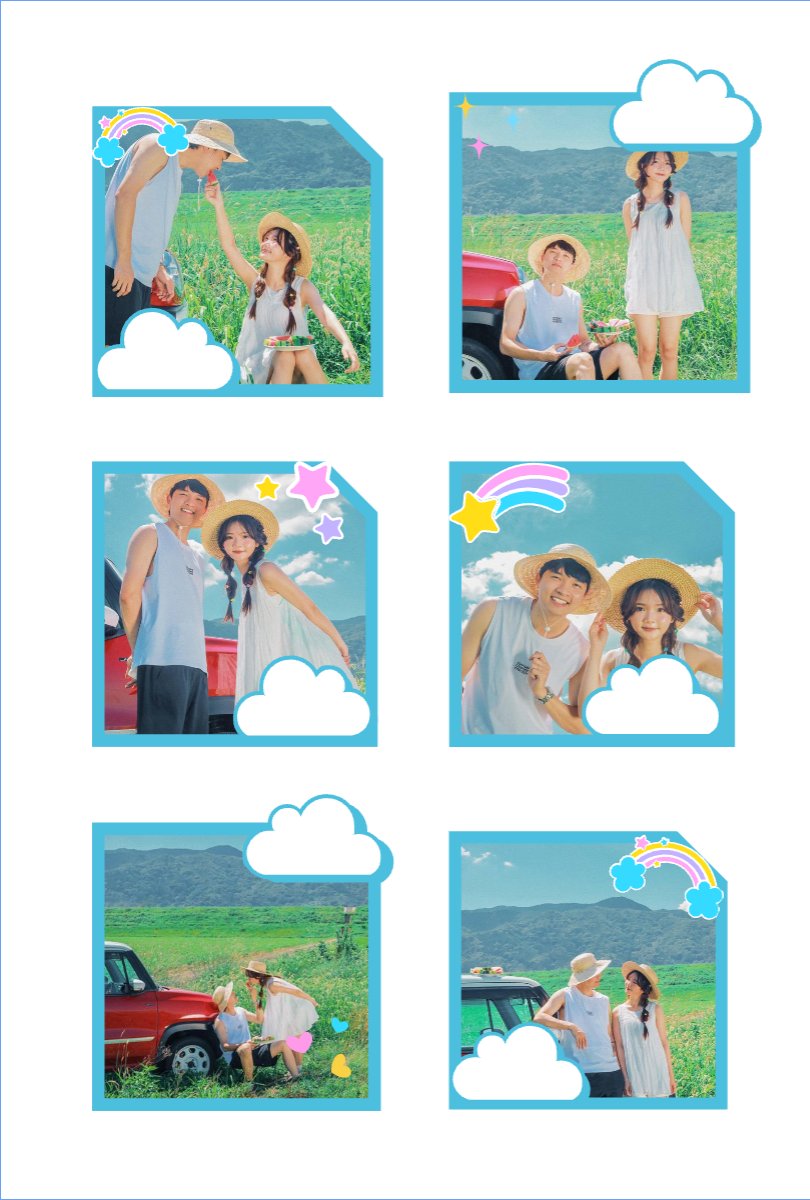 Mẫu Nhãn Sticker Kỉ niệm tình yêu — LayerPic