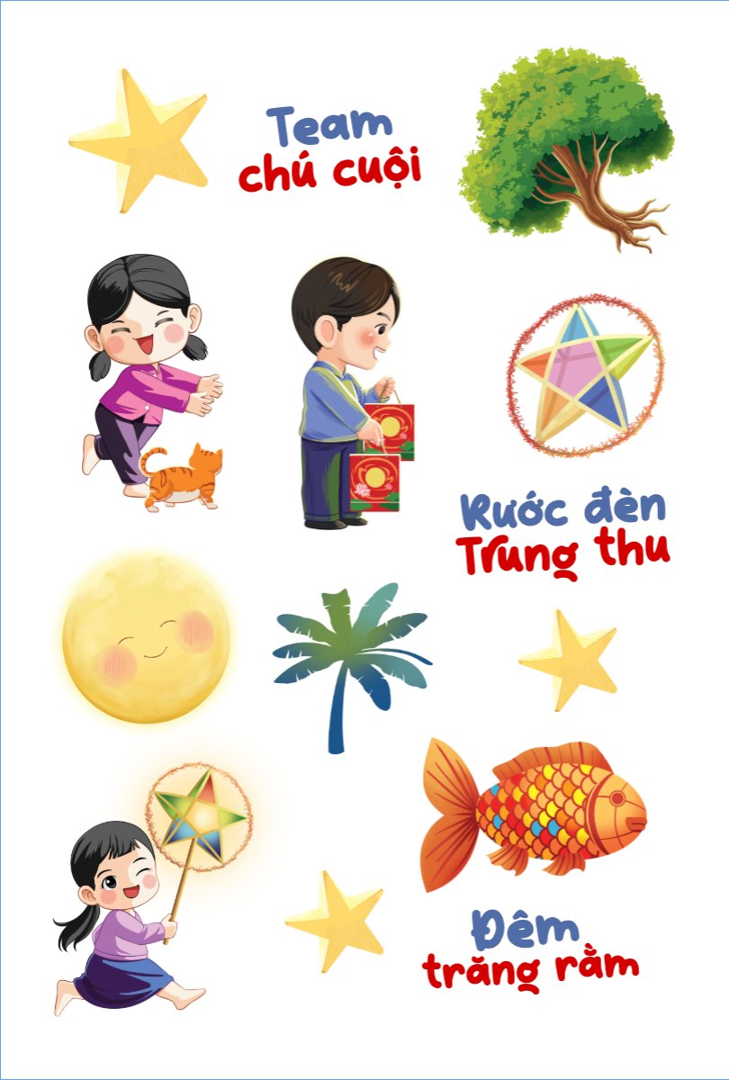 Trung thu, Tết Đoàn Viên, mid-autumn festival, sự kiện, event, dễ thương, cute, chibi, hoạt hình, cartoon
