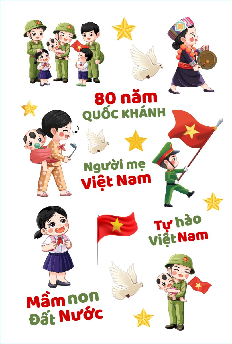 Mẫu Nhãn Sticker 2/9, Quốc Khánh, lễ hội, Việt Nam, sự kiện, event, dễ thương, cute — LayerPic