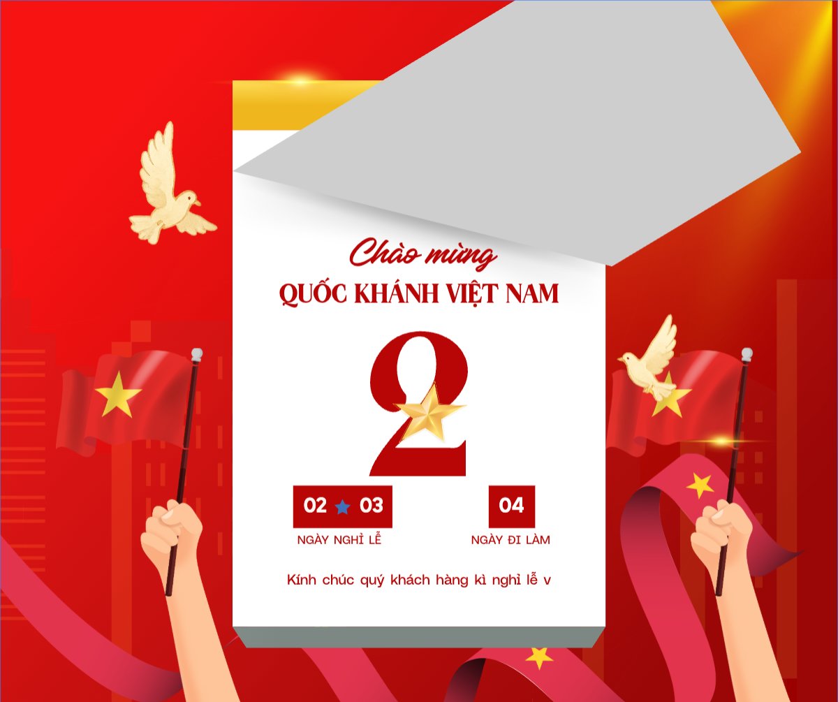 Mẫu Bài post MXH ngang 2/9, Quốc Khánh, lễ hội, Việt Nam, sự kiện, event, hiện đại, sang trọng, modern — LayerPic