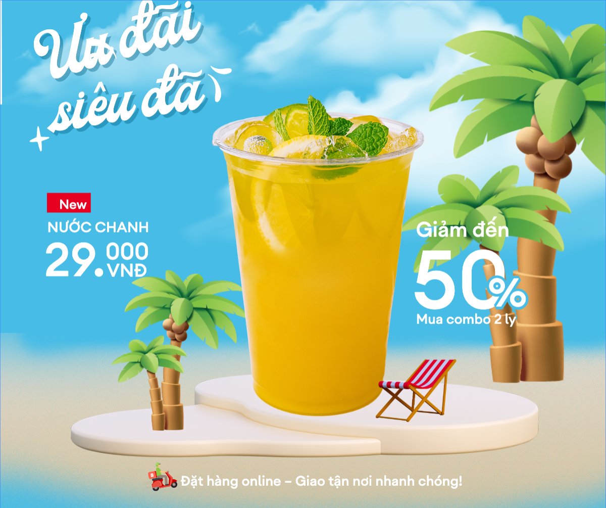 Mẫu Bài post MXH ngang Nước ép, nước uống, juice, giải khát, F&B, drink, dễ thương, hiện đại,modern — LayerPic