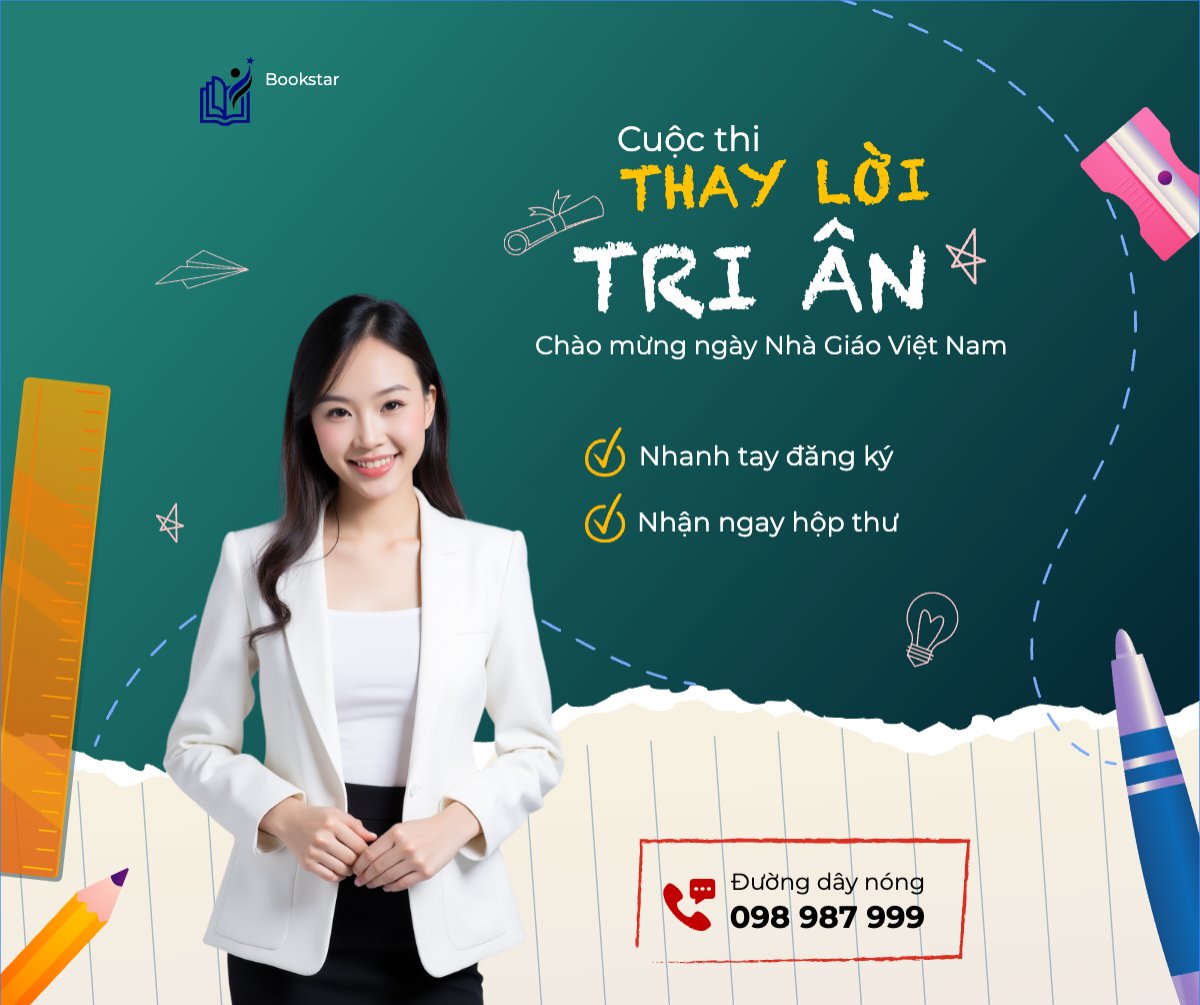 Mẫu Bài post MXH ngang Giáo dục, education, học sinh, sinh viên, student, thông báo — LayerPic