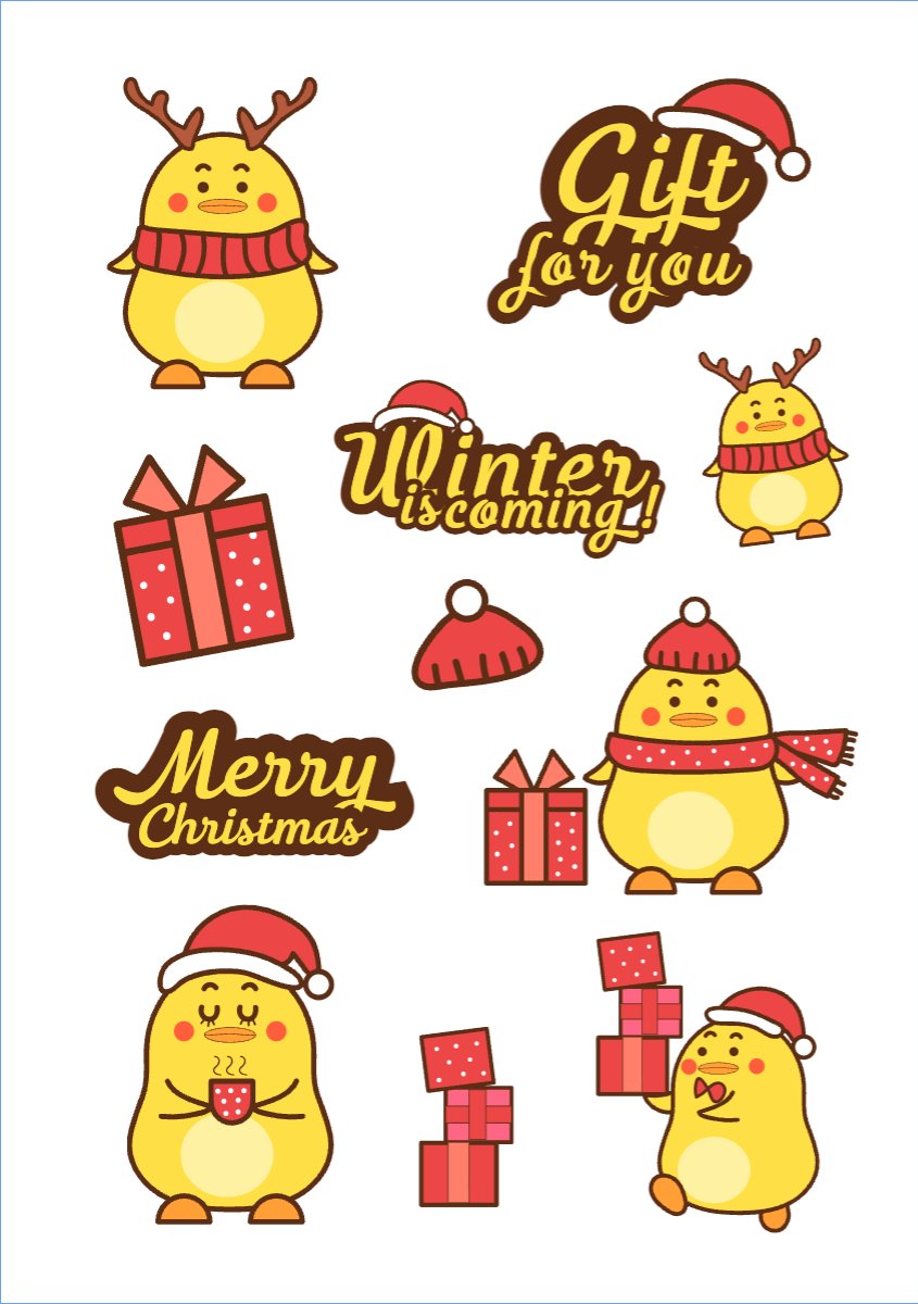Mẫu Nhãn Sticker Giáng sinh, Christmas, Noel, 25/12, sự kiện, event, chương trình — LayerPic