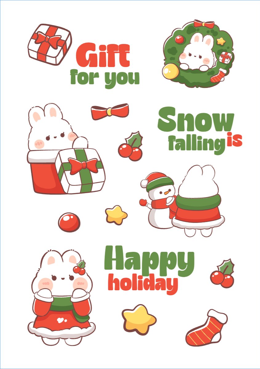 Mẫu Nhãn Sticker Giáng sinh, Christmas, Noel, 25/12, sự kiện, event, chương trình — LayerPic