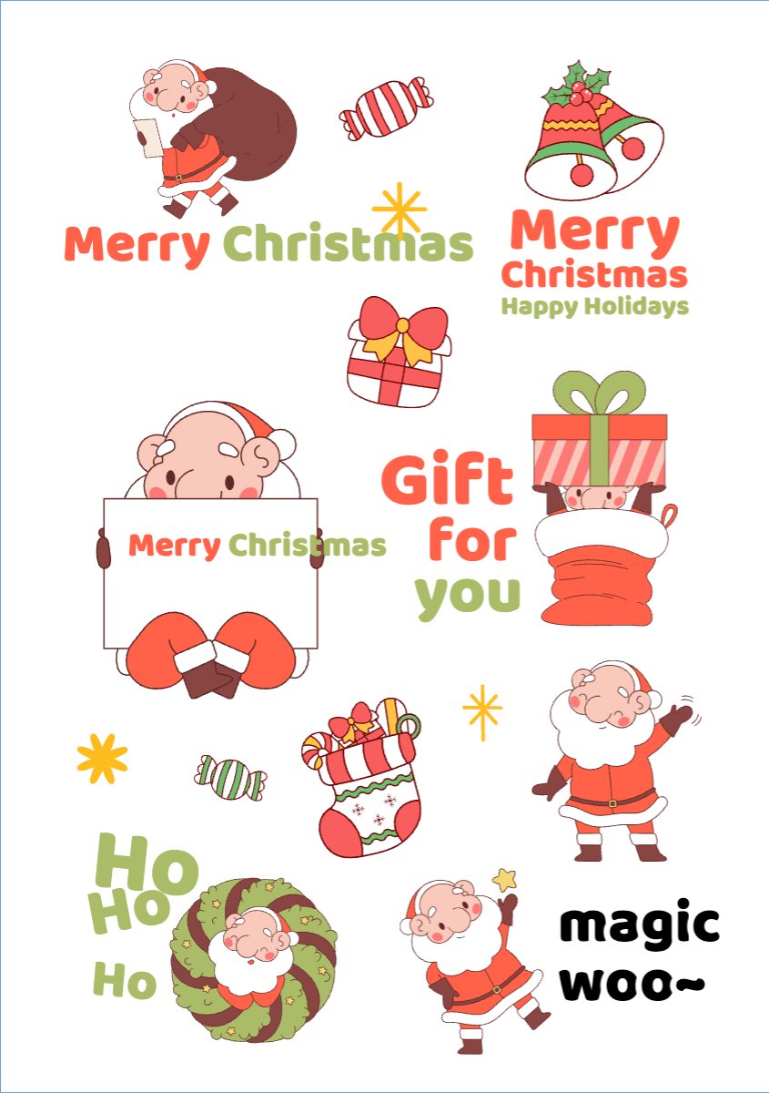 Mẫu Nhãn Sticker Giáng sinh, Christmas, Noel, 25/12, sự kiện, event, chương trình — LayerPic